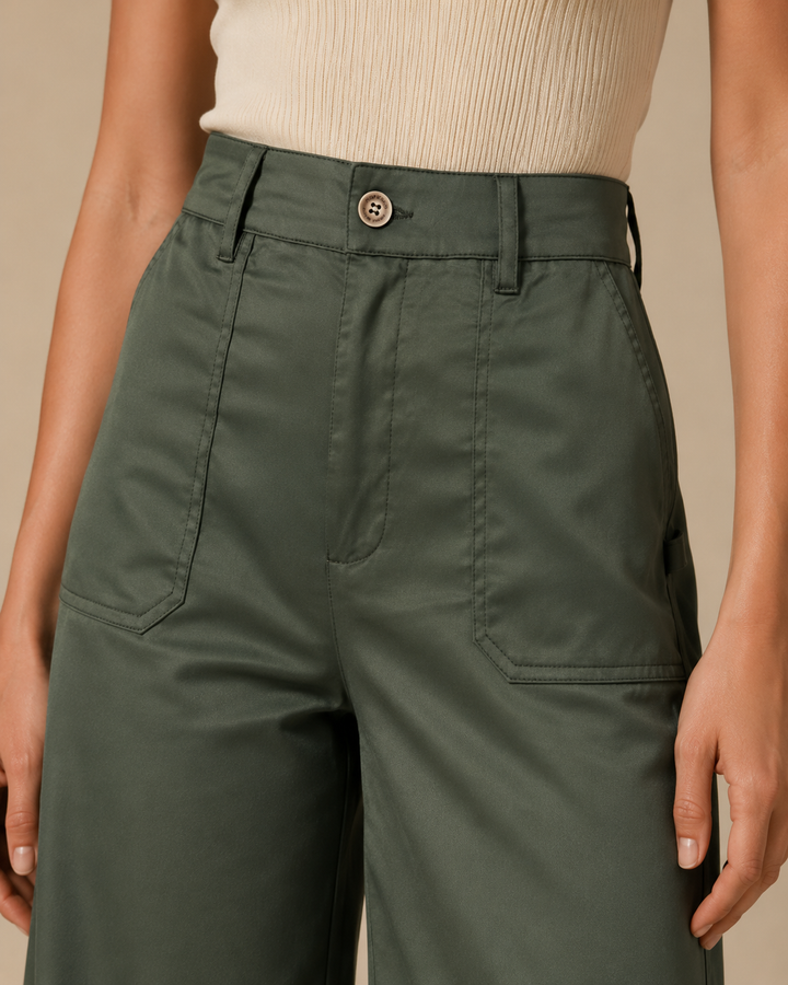 pantalón tiro alto mujer