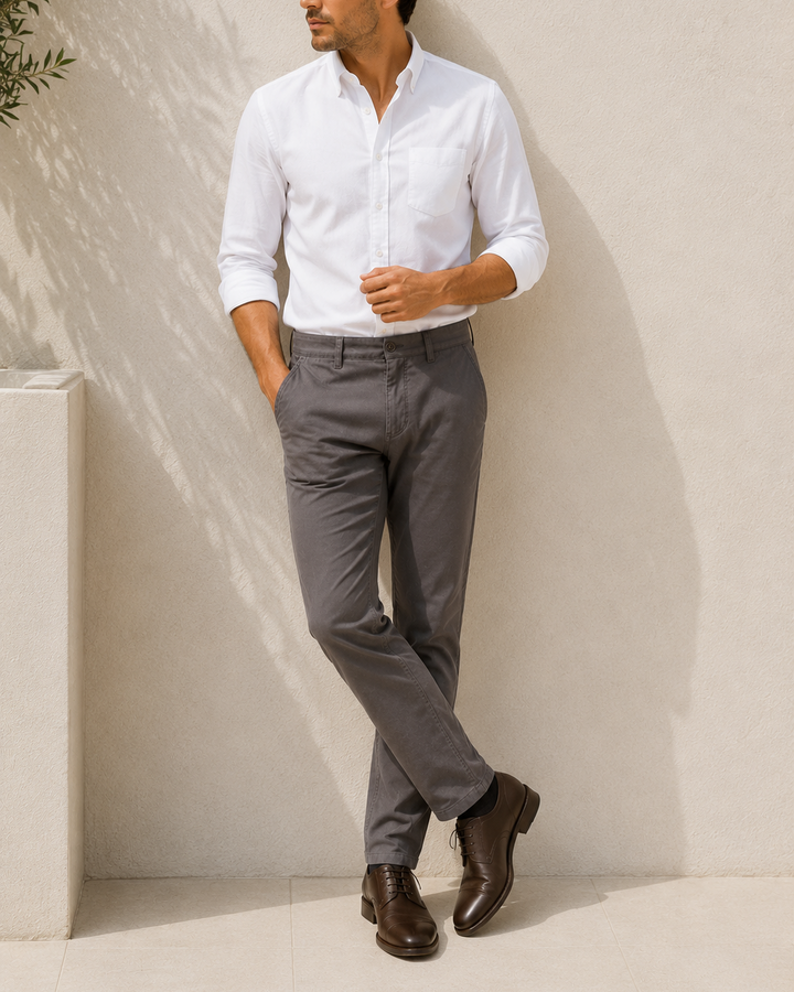 pantalón flexible hombre