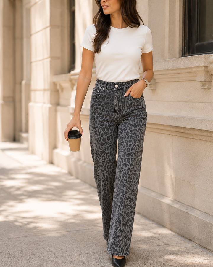 pantalón de pierna recta mujer