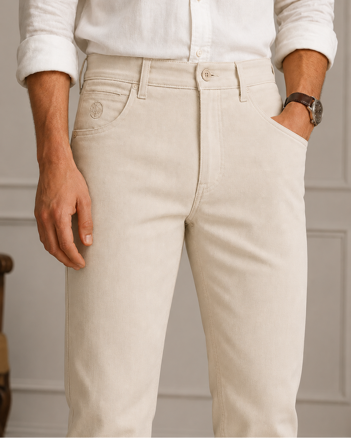pantalón slim casual
