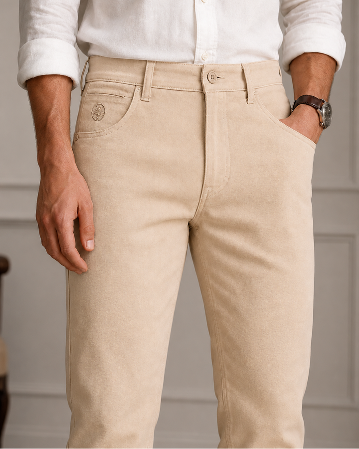 pantalón slim de moda hombre
