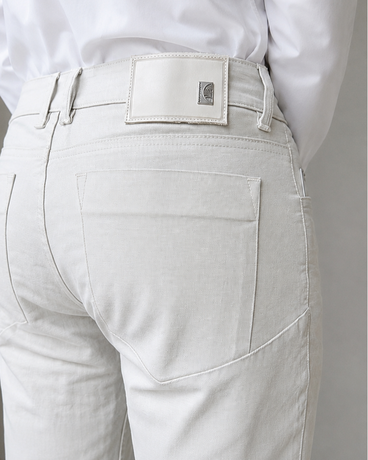 pantalón en drill con elastómero