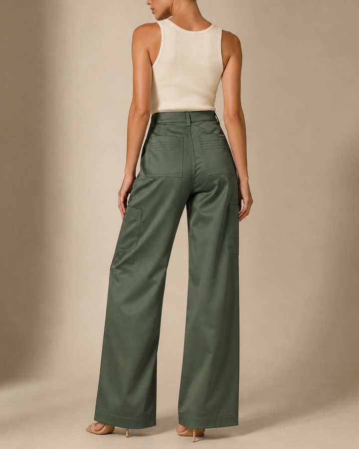 pantalón pierna ancha
