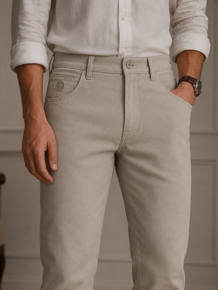 pantalón con cierre invisible