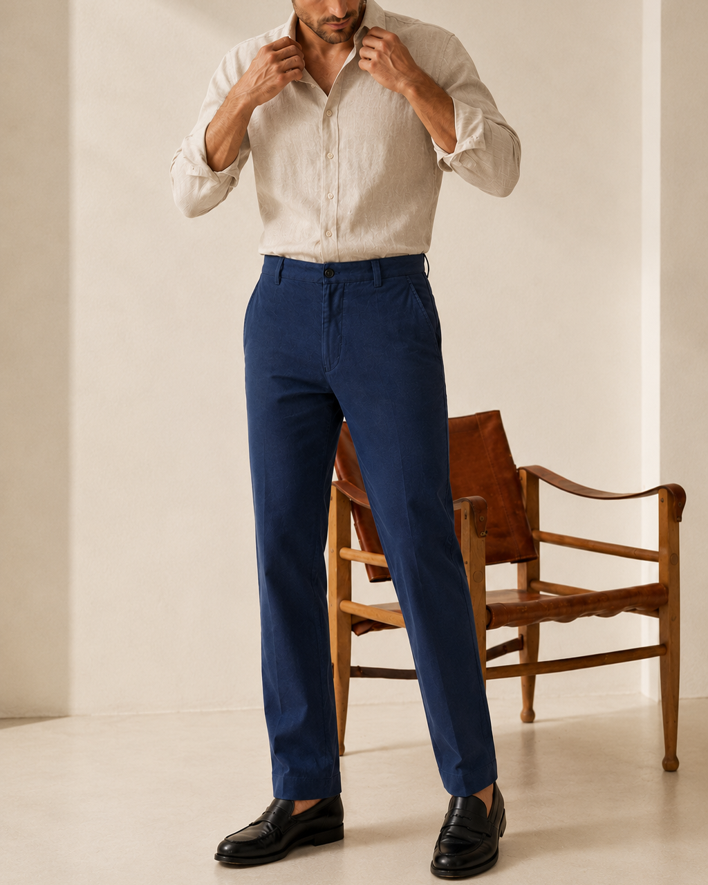 Pantalón Drill Hombre Amalfi Microtexturizado - Purple Rain