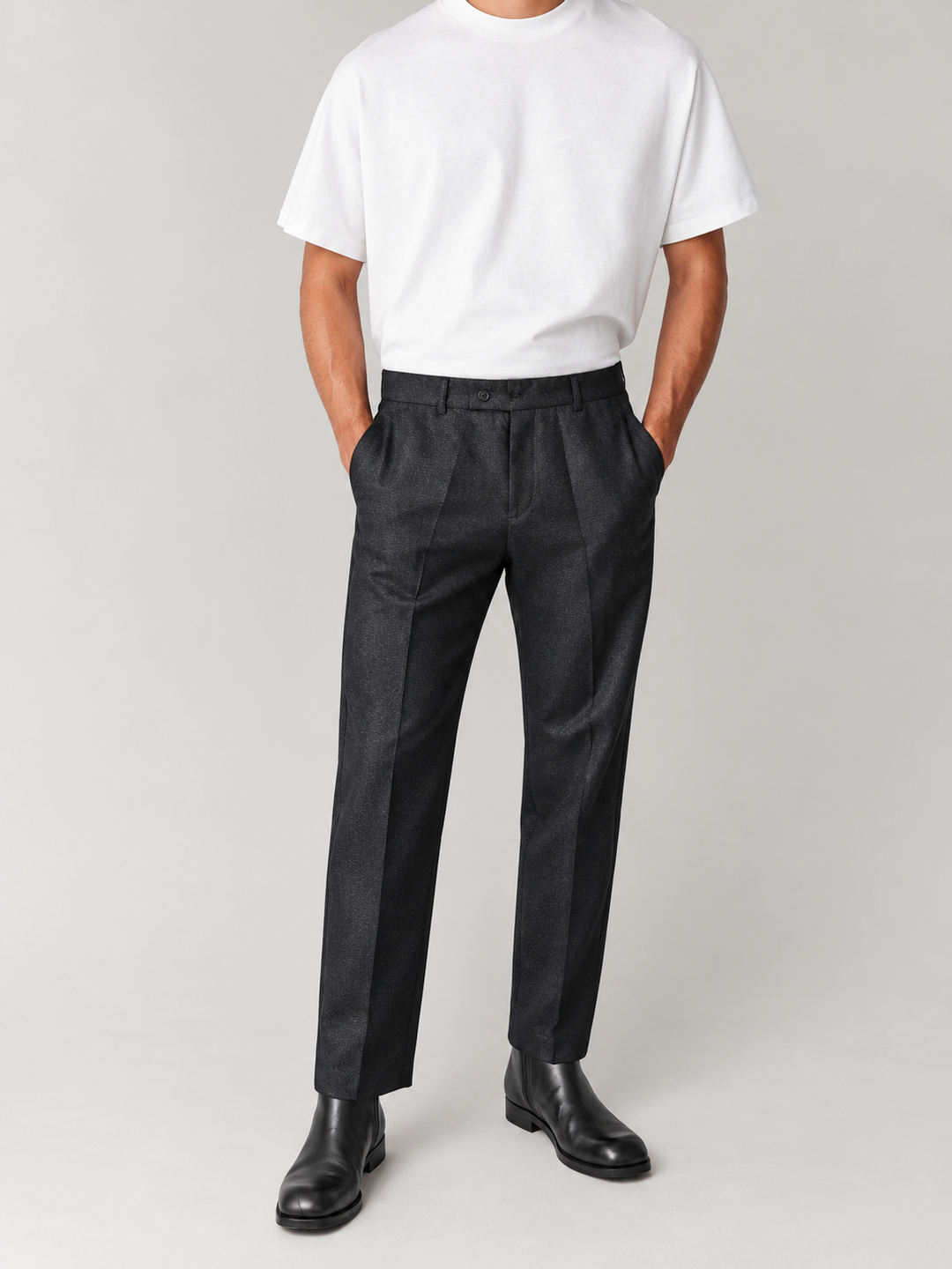Pantalón tipo sastre para Hombre -  Slim Fit Negro