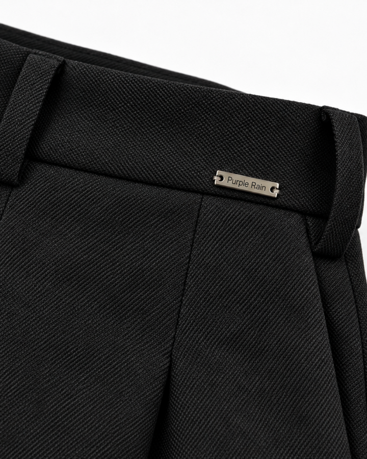 Pantalón Sastre para Mujer de Tiro Alto con Botones Forrados