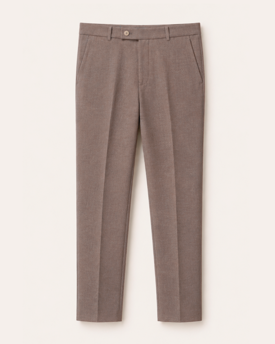Pantalón Sastrero Textura Tipo Paño Café malva