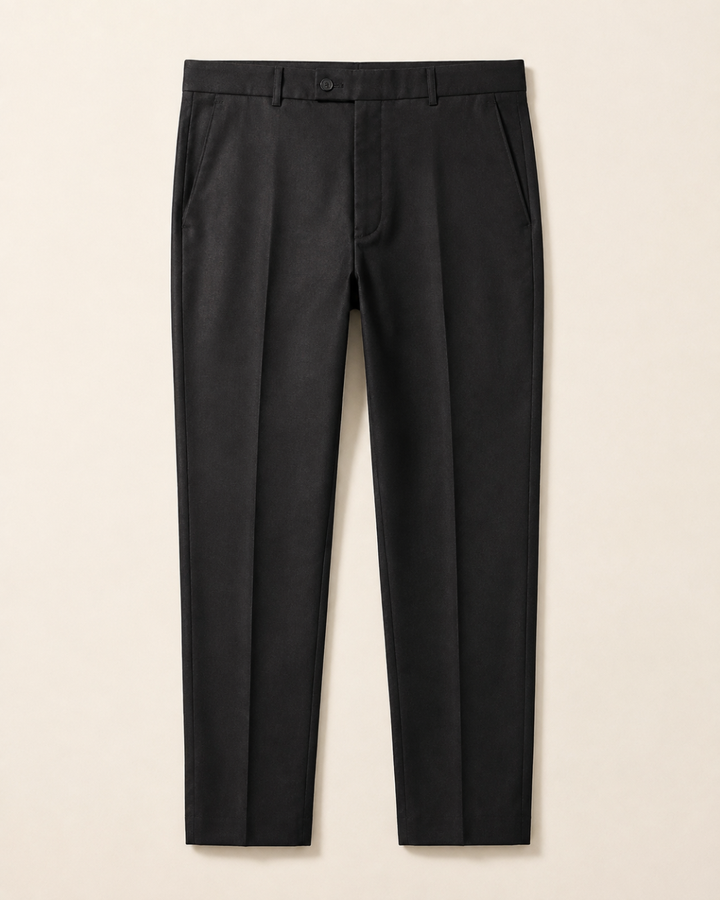 Pantalón Hombre pantalón sastrero  tencel Negro