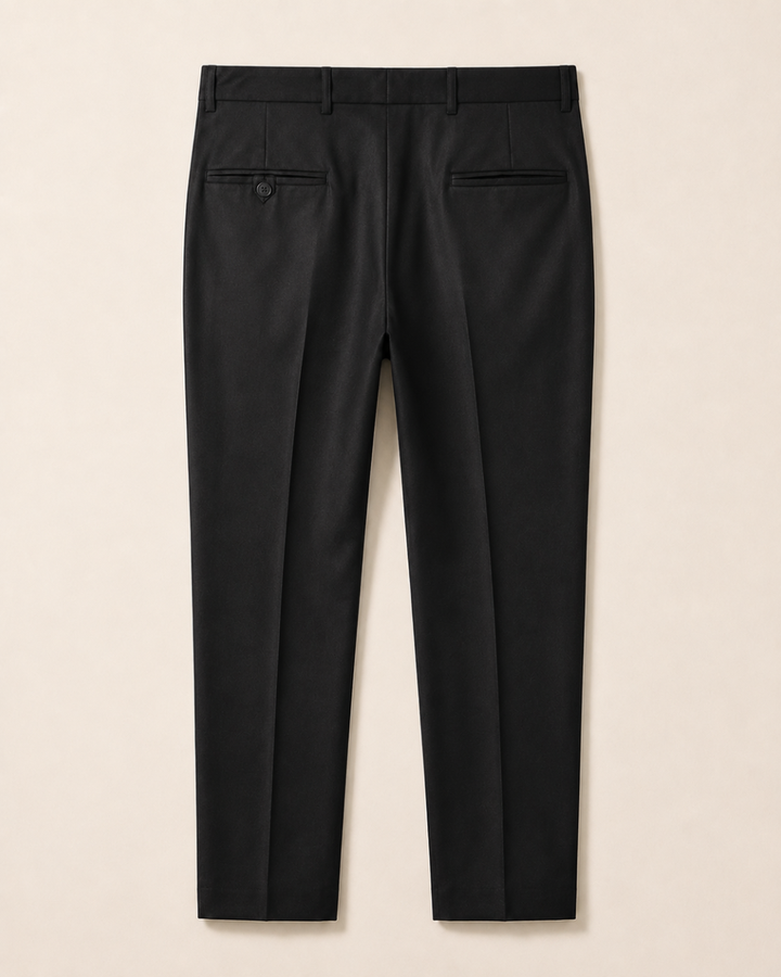 Pantalón Hombre pantalón sastrero  tencel Negro