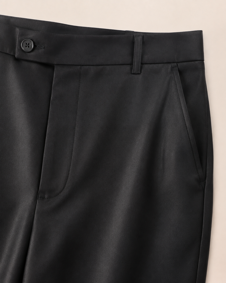 Pantalón Hombre pantalón sastrero  tencel Negro