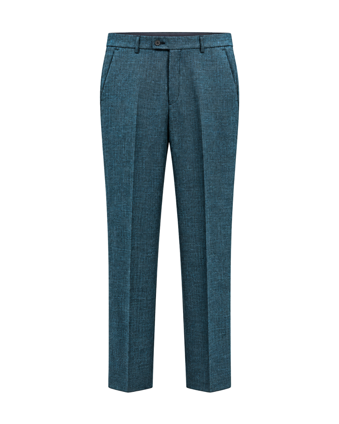 Traje Hombre Premium Texturizado Azul Petróleo
