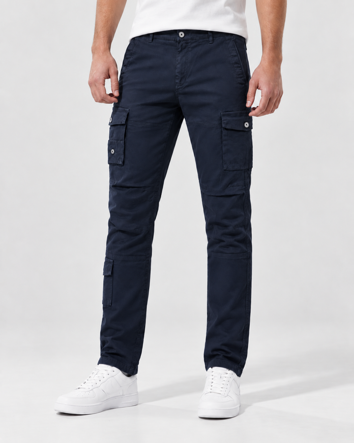 Pantalón Cargo Hombre Drill Micropunto