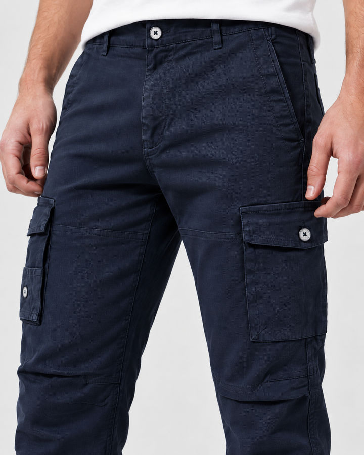 Pantalón Cargo Hombre Drill Micropunto