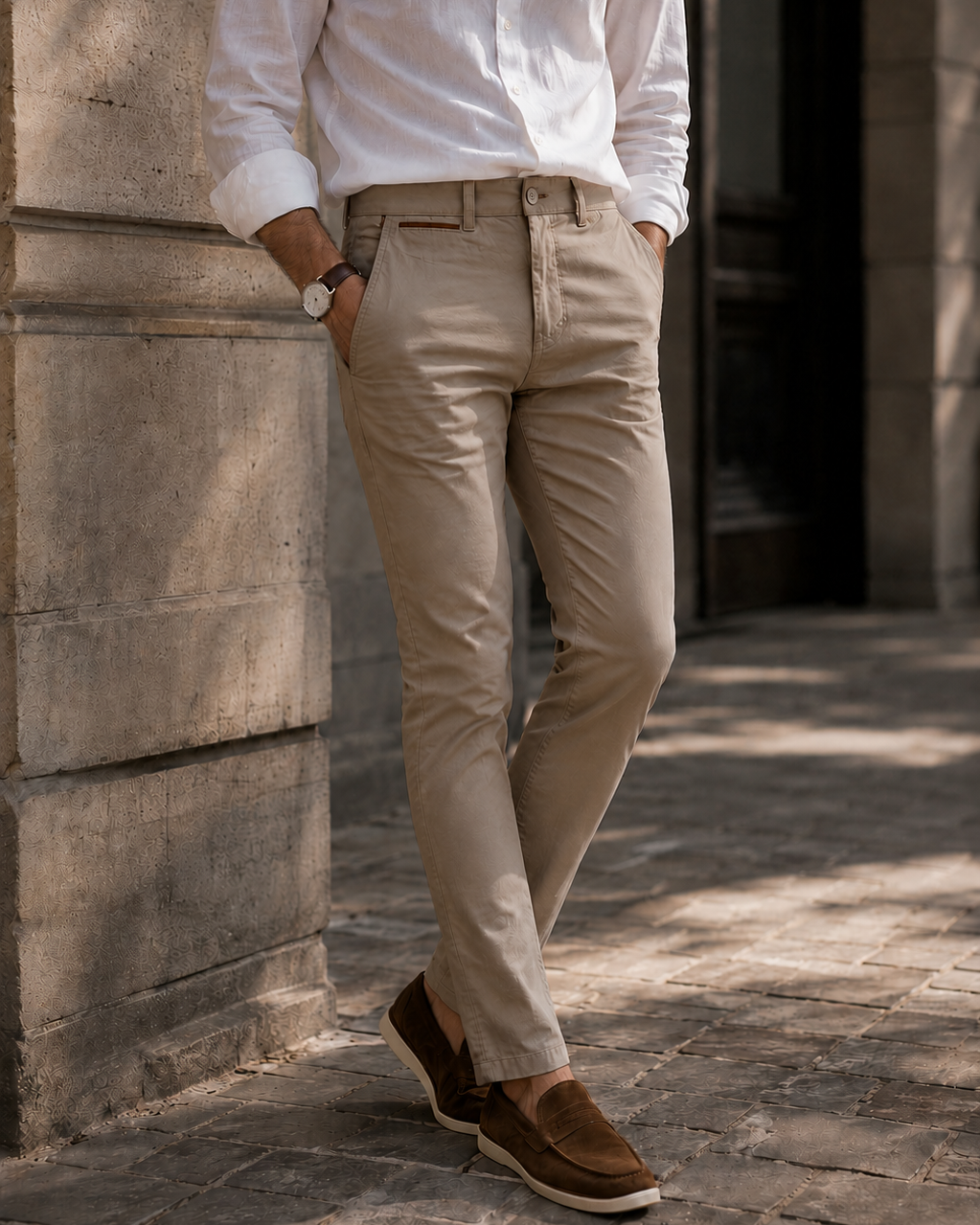 pantalon drill hombre