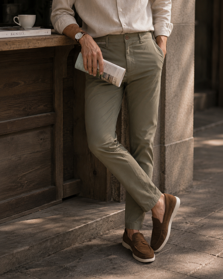 pantalon vestir casual hombre