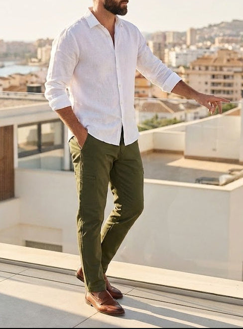 Pantalón Neón Chino Urban - Purple Rain