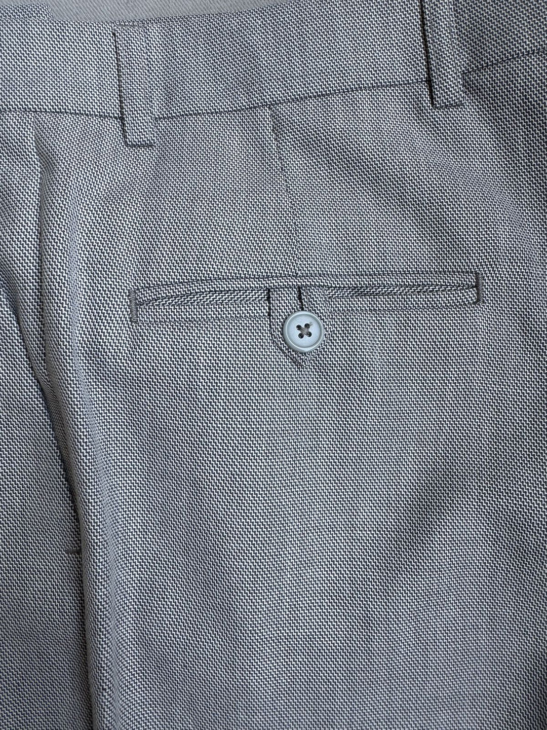 Pantalón Sastre Gris Texturizado