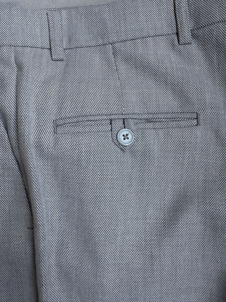 Pantalón Sastre Gris Texturizado