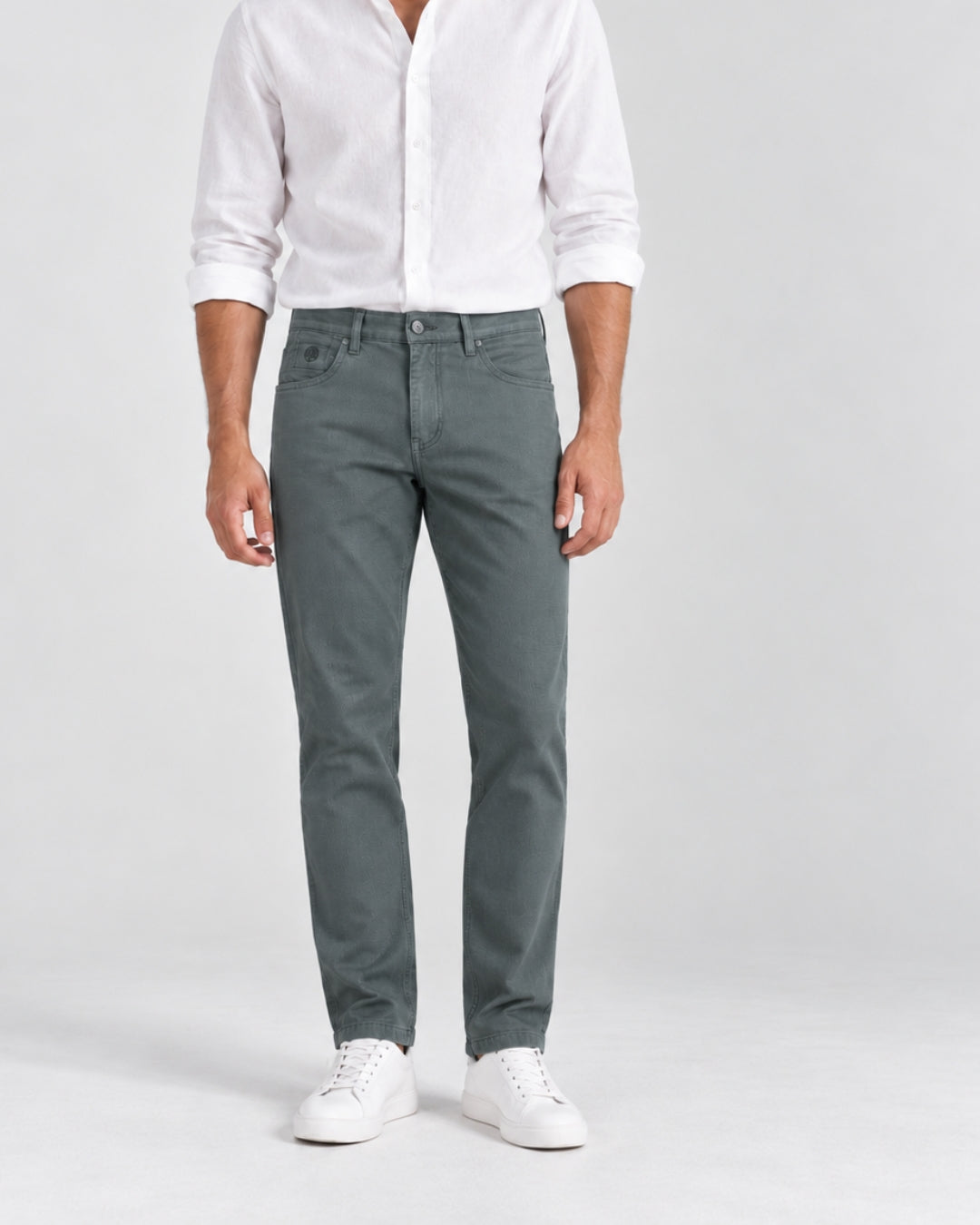 Pantalón Hombre Drill Premium Texturizado Semi Entubado