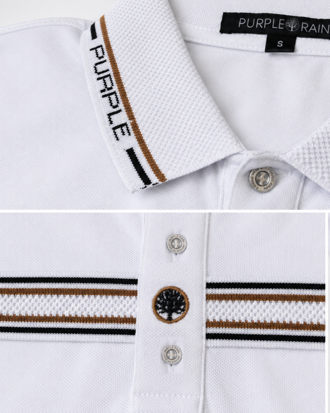 polo con bordado frontal