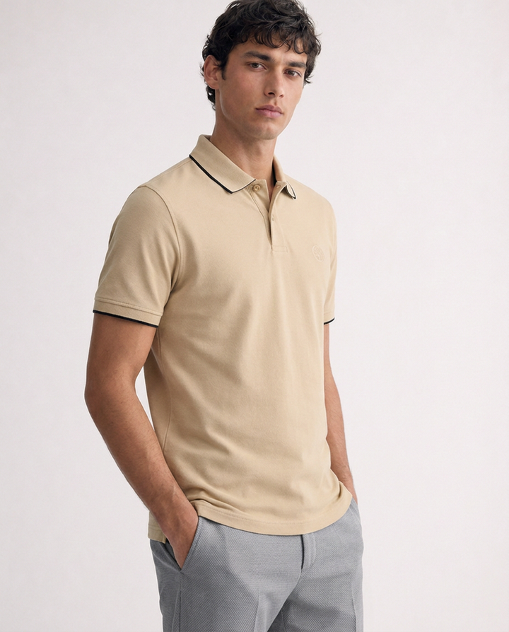 Polo Clásica Hombre en Algodón Pima Peruano Slim fit