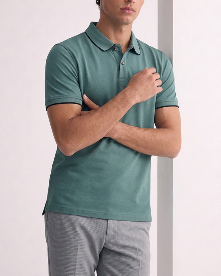 Polo hombre  Slim Fit Premium Tacto Frío
