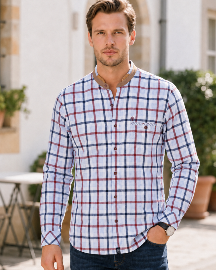Camisa Hombre Cuello Neru de Gamusa