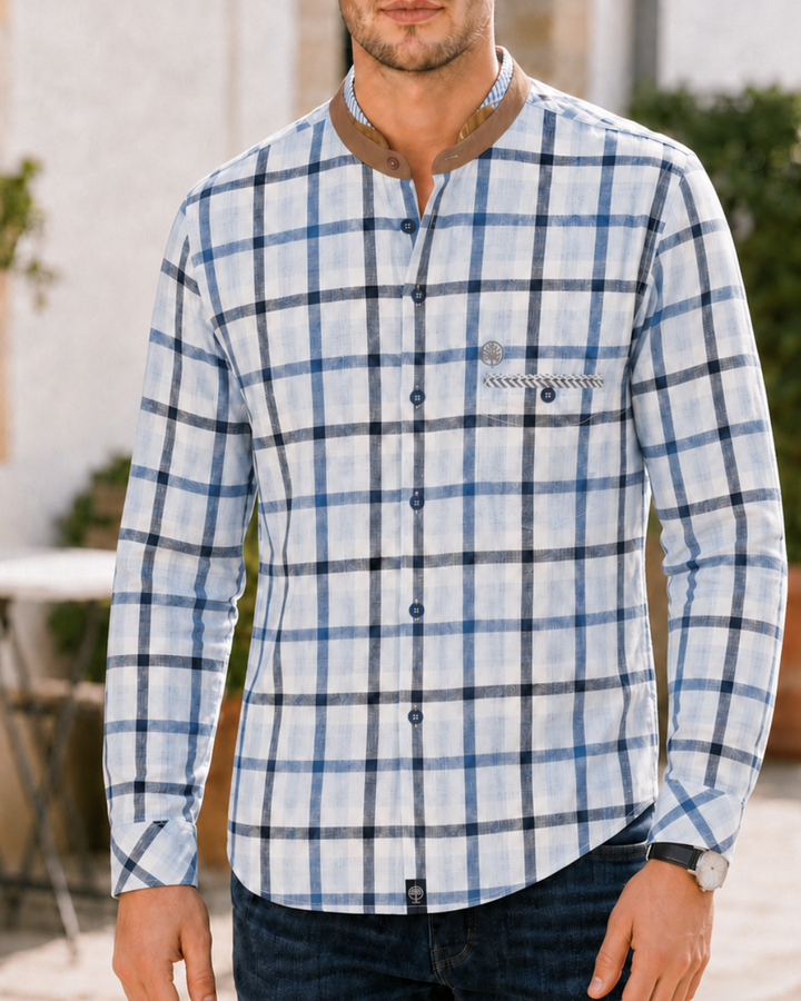 Camisa Hombre Cuello Neru de Gamusa