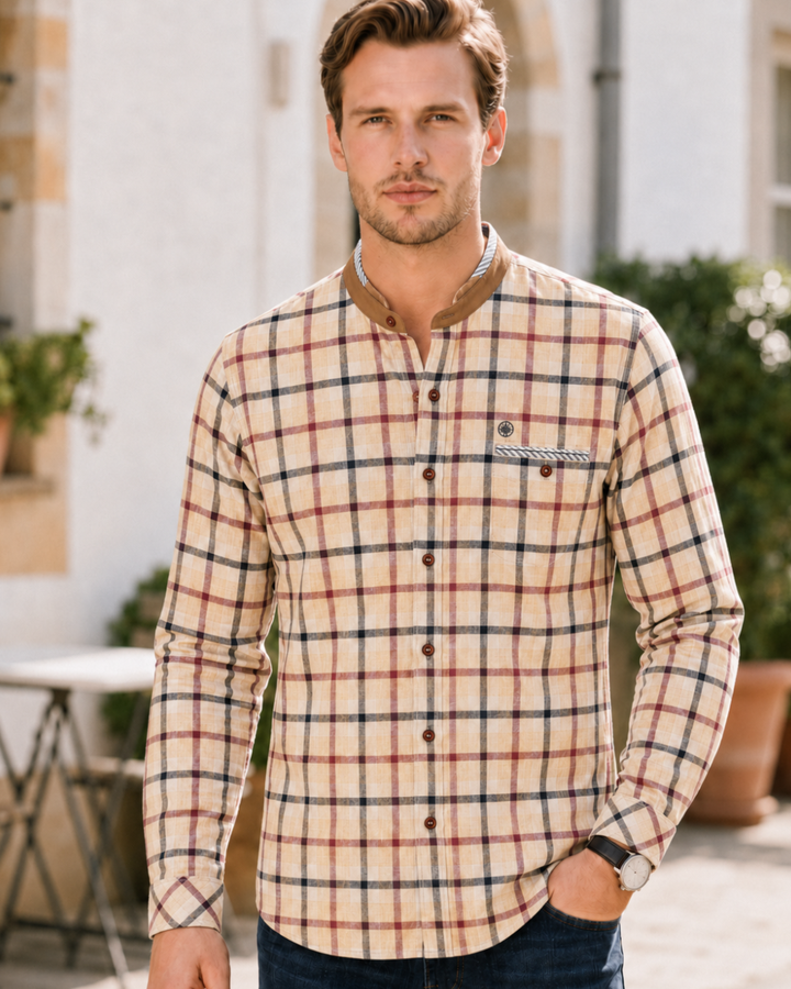 Camisa Hombre Cuello Neru de Gamusa