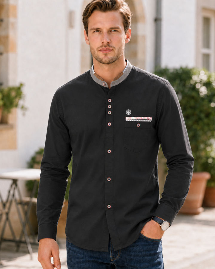 Camisa Hombre Cuello Neru de Gamusa