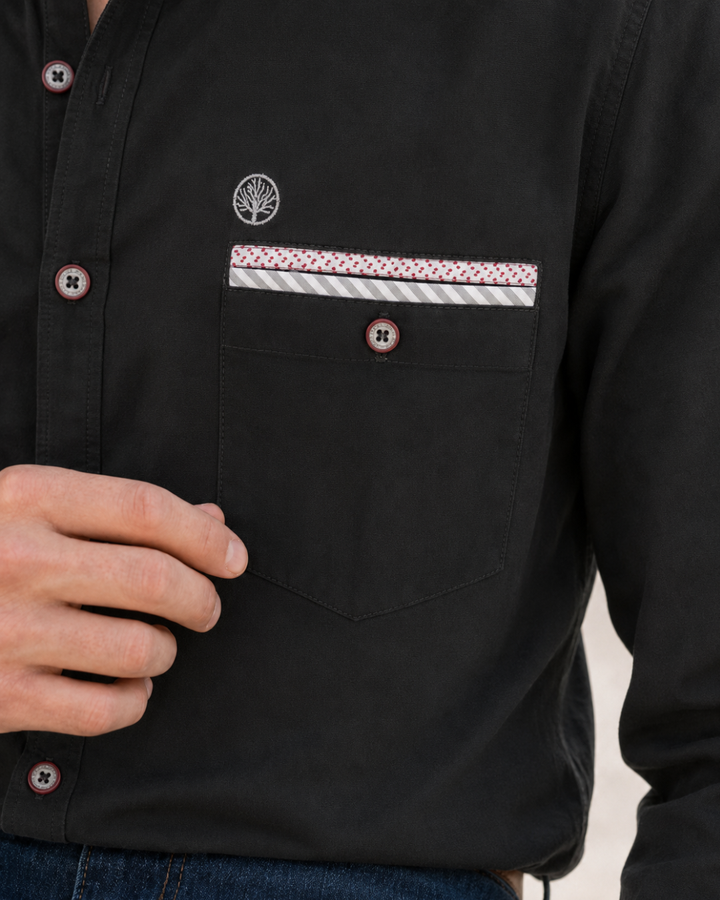 Camisa Hombre Cuello Neru de Gamusa