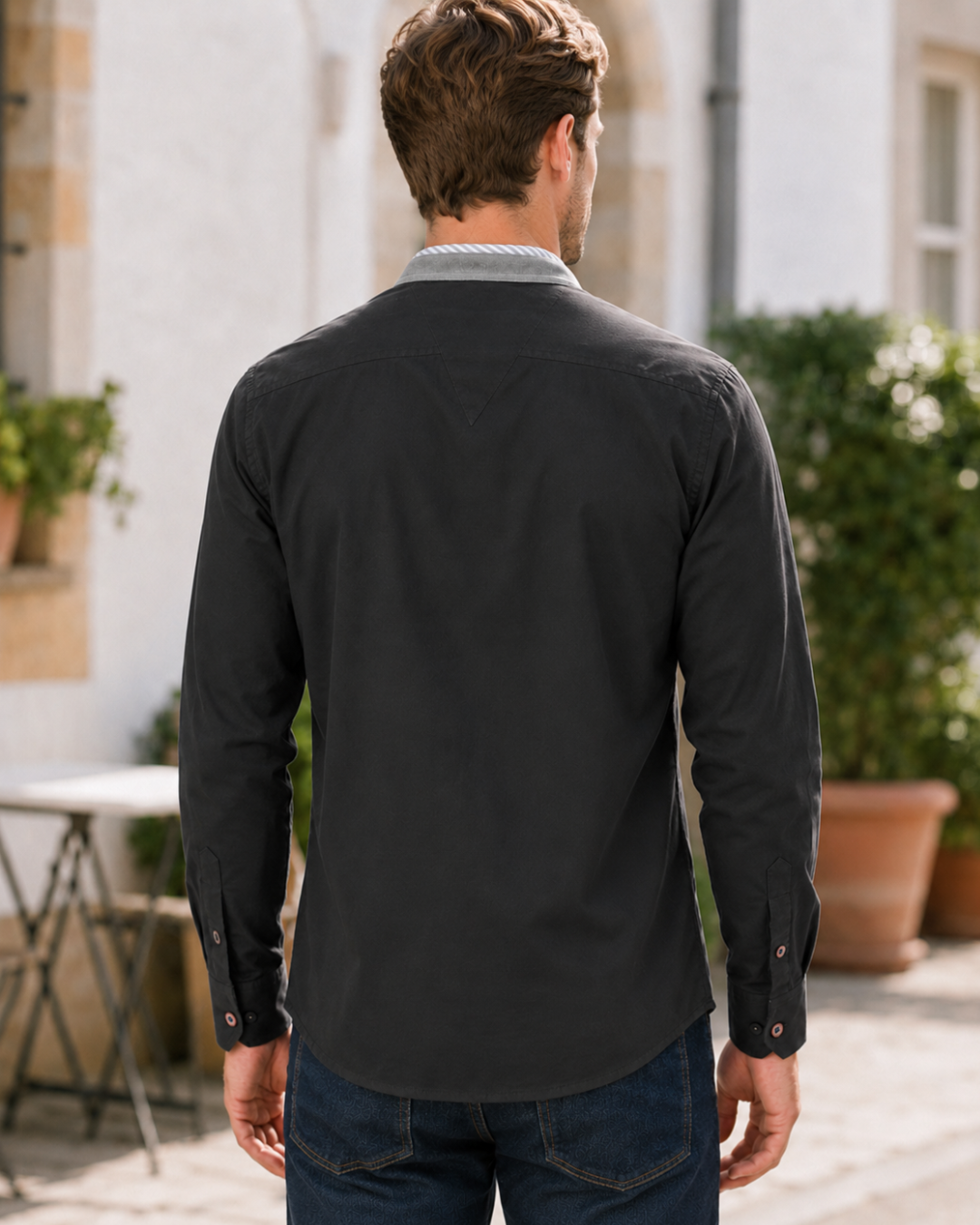 Camisa Hombre Cuello Neru de Gamusa