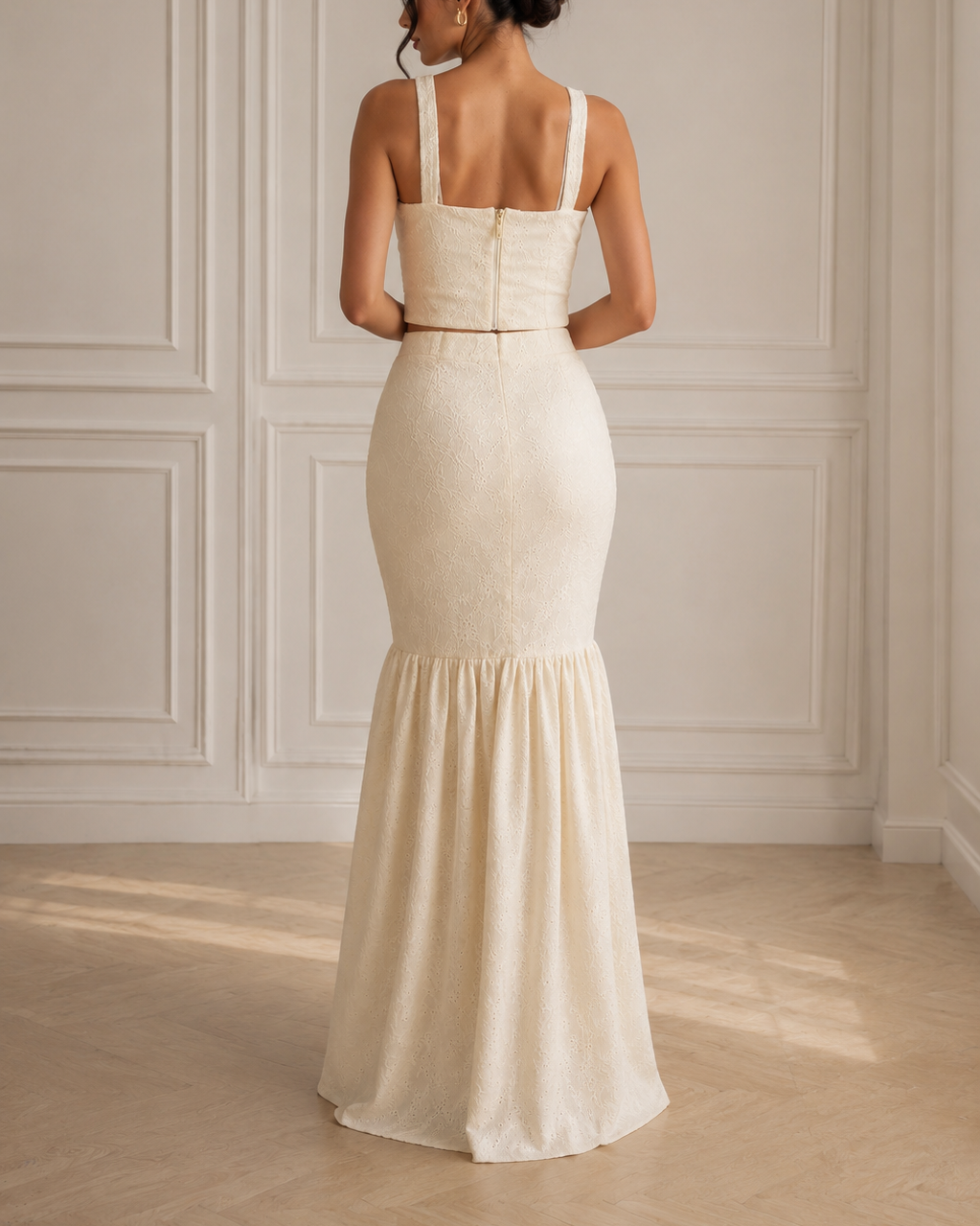 conjunto tela texturizada mujer