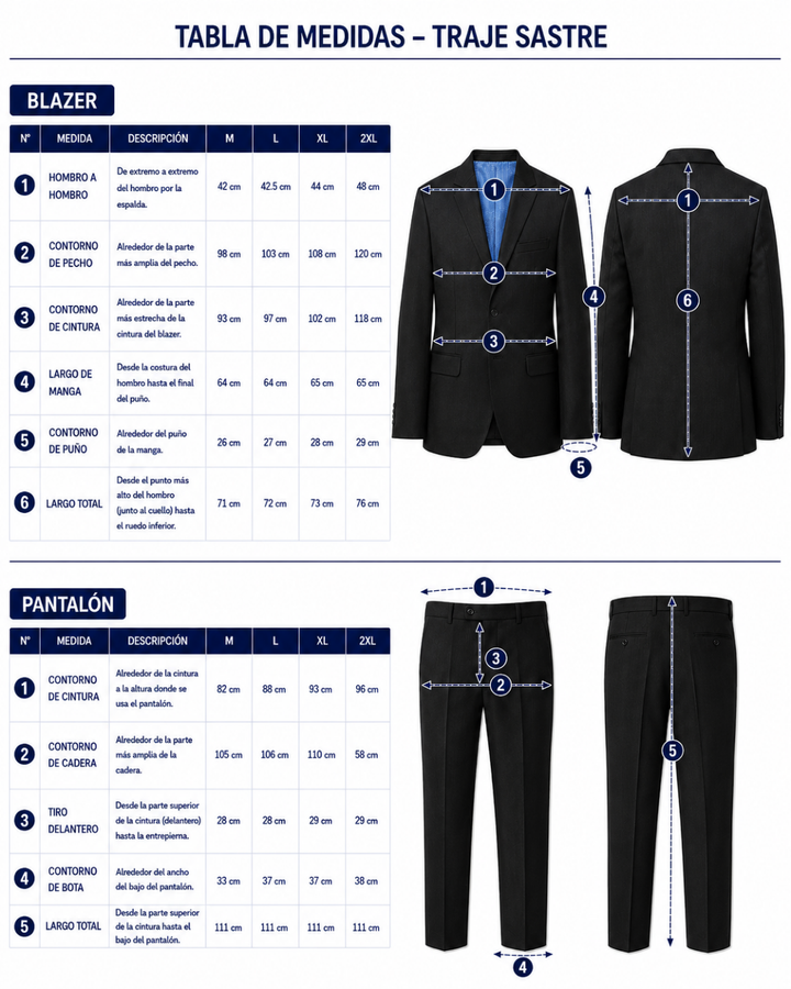 Traje hombre Negro oscuro con raya tiza Salvatore