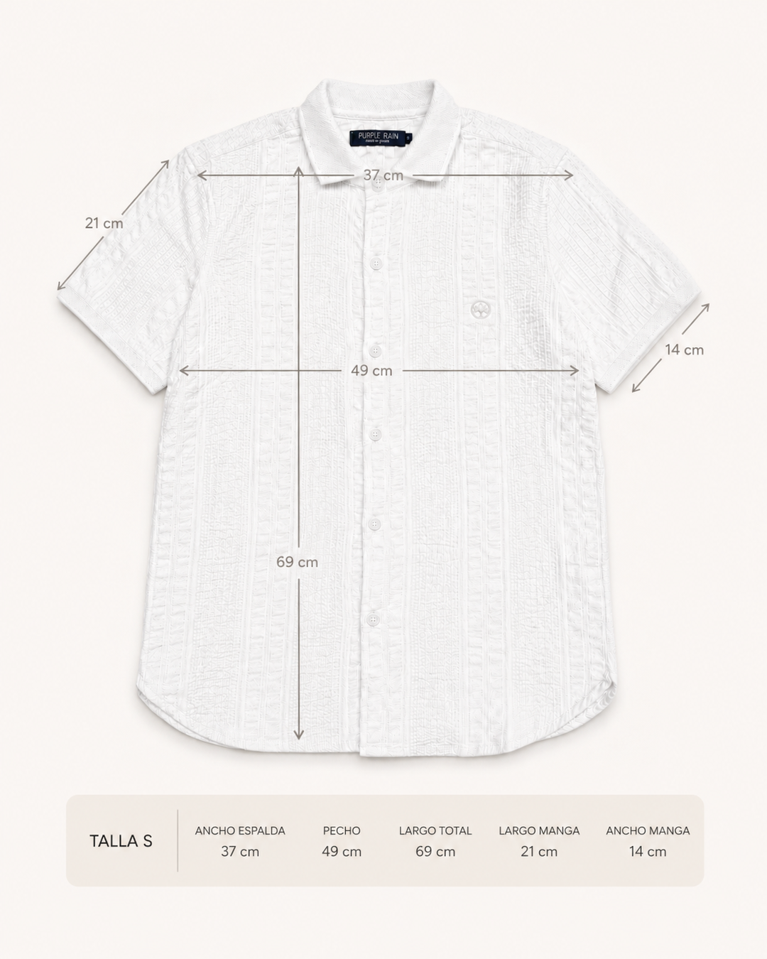 Camisa Texturizada Pure Cotton Fresh