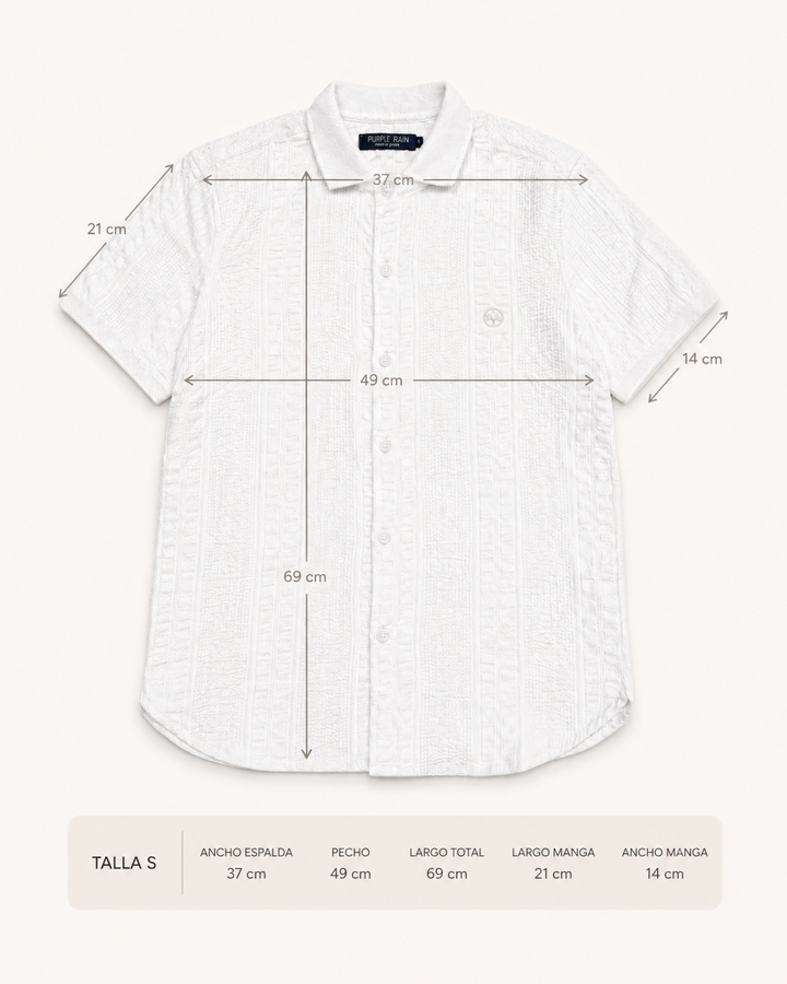 Camisa Texturizada Pure Cotton Fresh