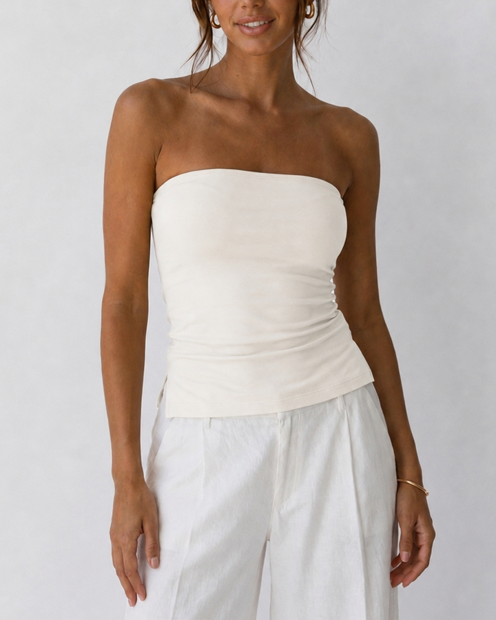 top fruncido mujer
