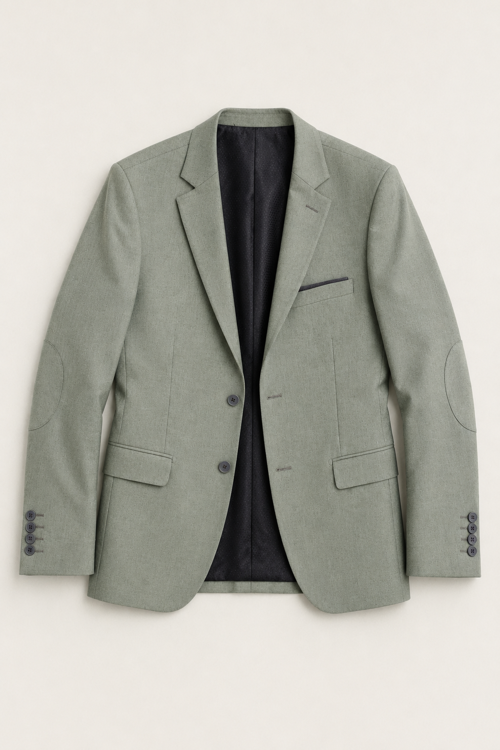 Traje Hombre  Slim Fit Tipo Paño con Coderas. | Verde Seco