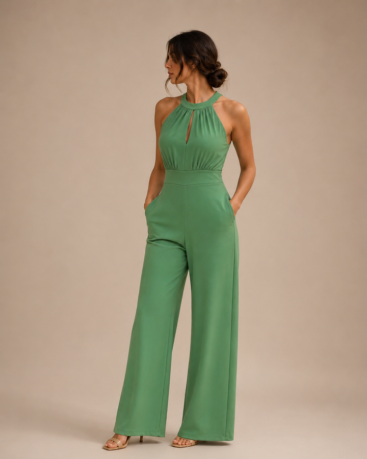 Enterizo Halter Bota Amplia